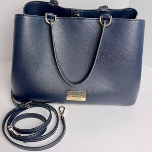 Sfera Collection Navy Blue Structured Tote Bag